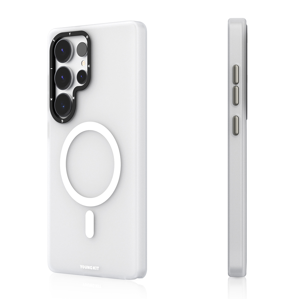 Samsung Galaxy S25 Uyumlu Ultra Kılıf Magsafe Şarj Özellikli Youngkit Hidden Sand Serisi Kapak - 3