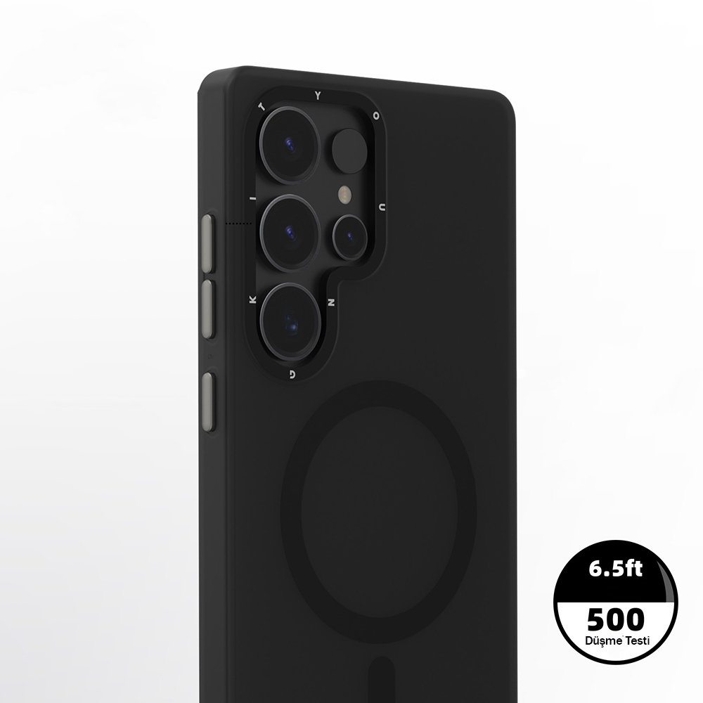 Samsung Galaxy S25 Uyumlu Ultra Kılıf Magsafe Şarj Özellikli Youngkit Hidden Sand Serisi Kapak - 5