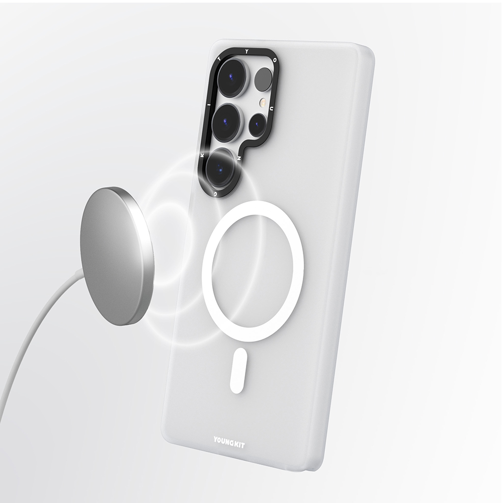 Samsung Galaxy S25 Uyumlu Ultra Kılıf Magsafe Şarj Özellikli Youngkit Hidden Sand Serisi Kapak - 6