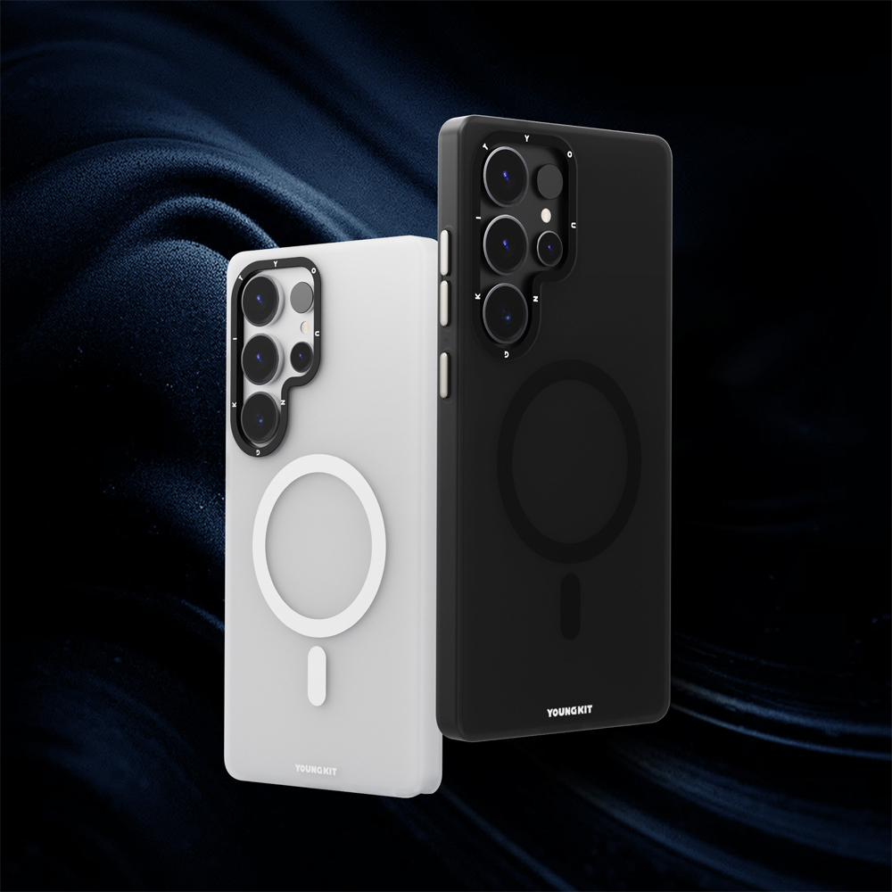 Samsung Galaxy S25 Uyumlu Ultra Kılıf Magsafe Şarj Özellikli Youngkit Hidden Sand Serisi Kapak - 10