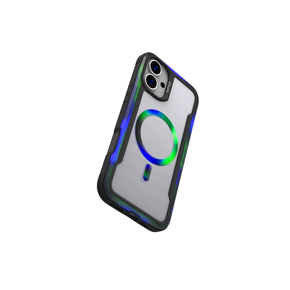 Apple iPhone 16 Uyumlu Kılıf Magsafe Şarj Özellikli Airbagli Raptic Shield 2.0 Serisi Şeffaf Arka Yüzey Kapak - 3