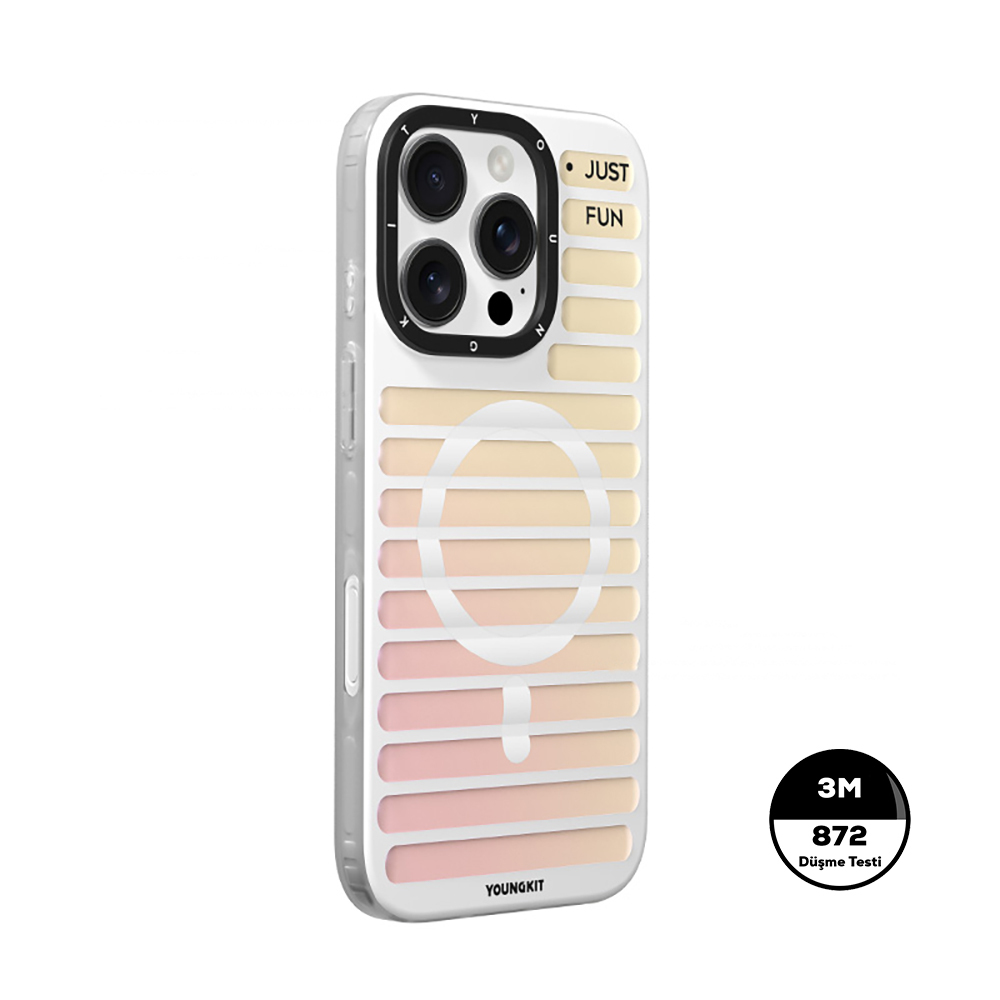 Apple iPhone 16 Pro Max Uyumlu Magsafe Şarj Özellikli Youngkit Geek Serisi Kapak - 3