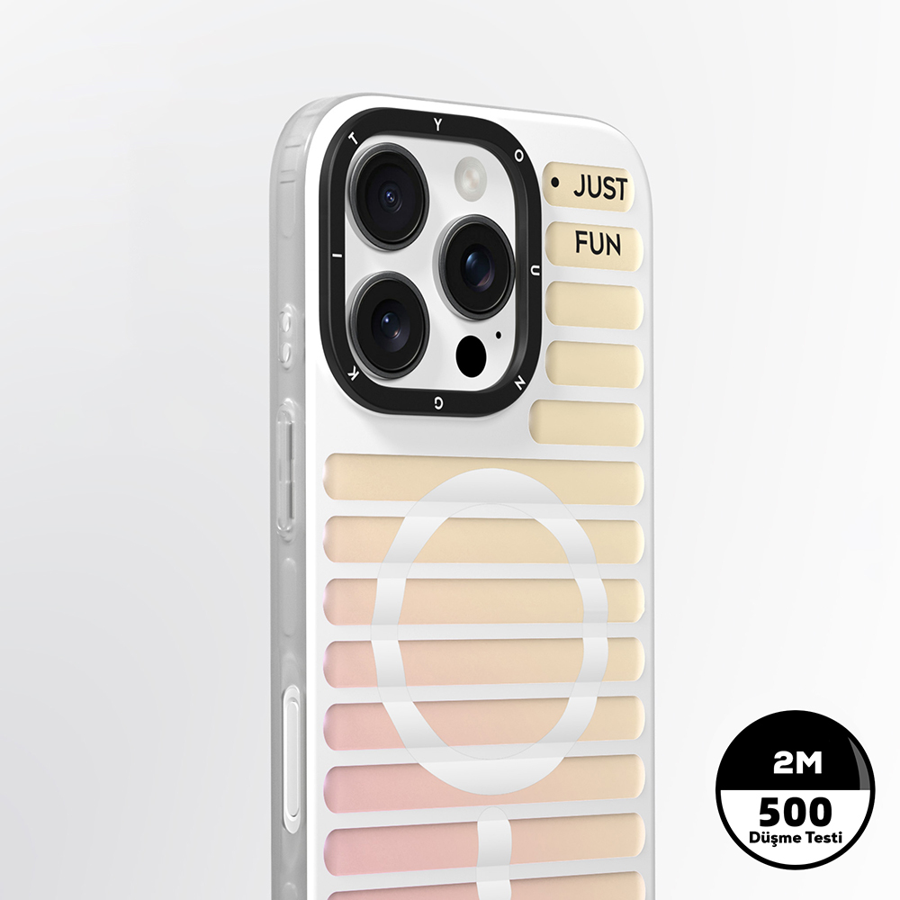 Apple iPhone 16 Pro Max Uyumlu Magsafe Şarj Özellikli Youngkit Geek Serisi Kapak - 6