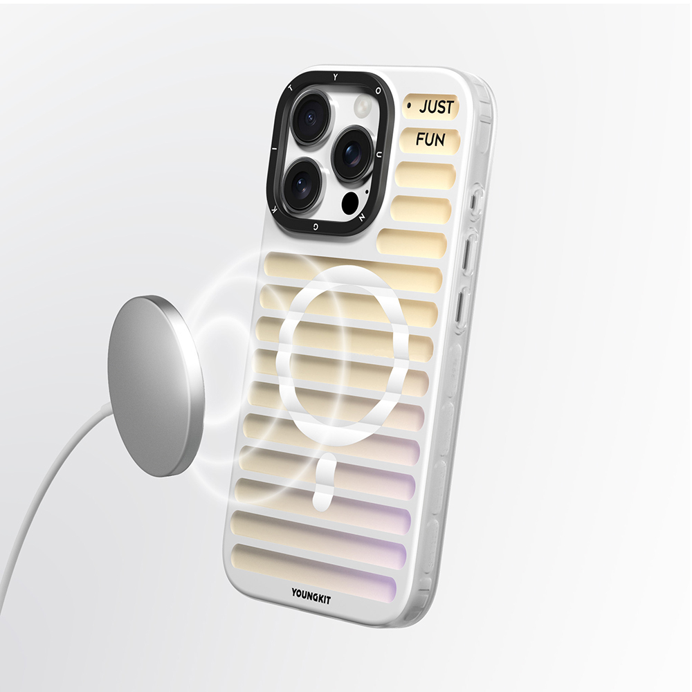 Apple iPhone 16 Pro Max Uyumlu Magsafe Şarj Özellikli Youngkit Geek Serisi Kapak - 7