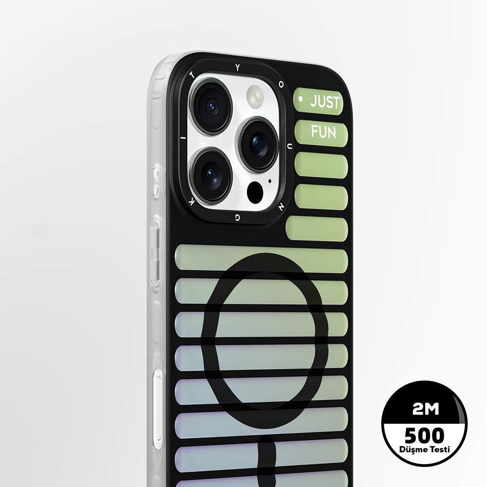 Apple iPhone 16 Pro Max Uyumlu Magsafe Şarj Özellikli Youngkit Geek Serisi Kapak - 8