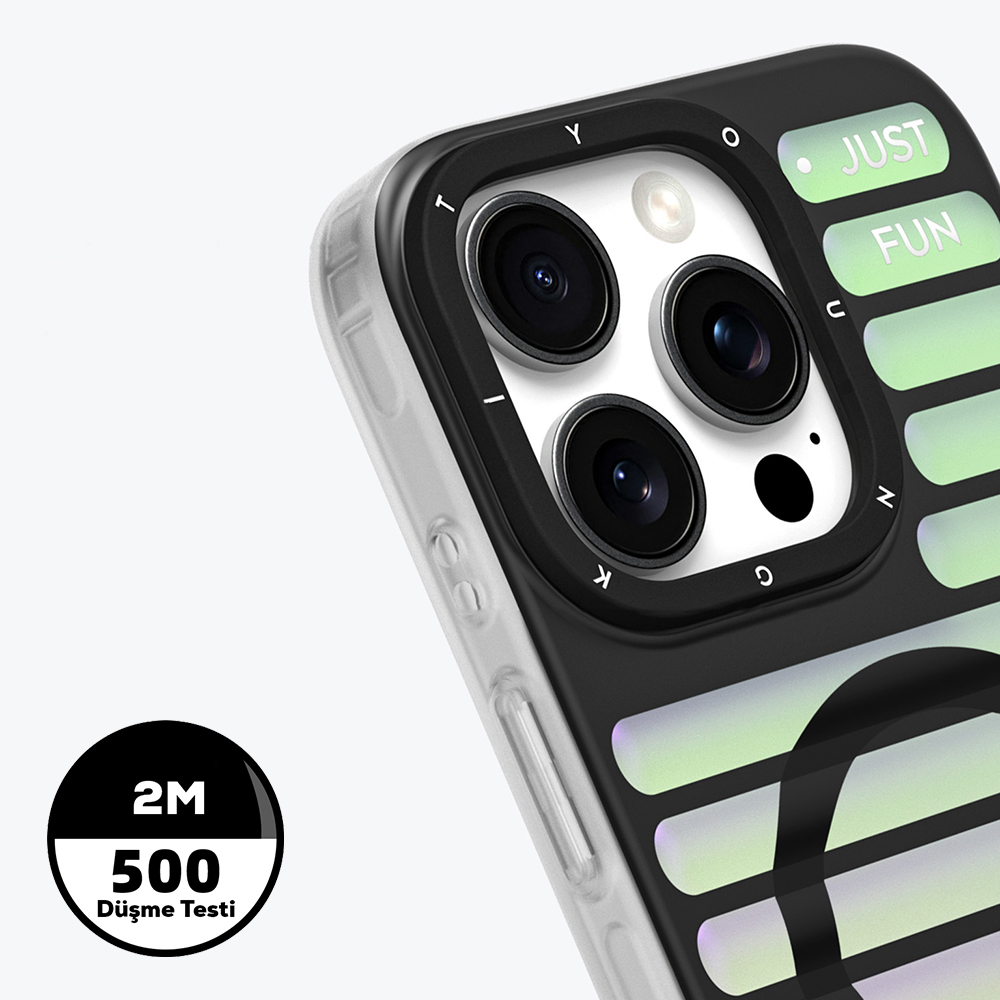 Apple iPhone 16 Pro Max Uyumlu Magsafe Şarj Özellikli Youngkit Geek Serisi Kapak - 9