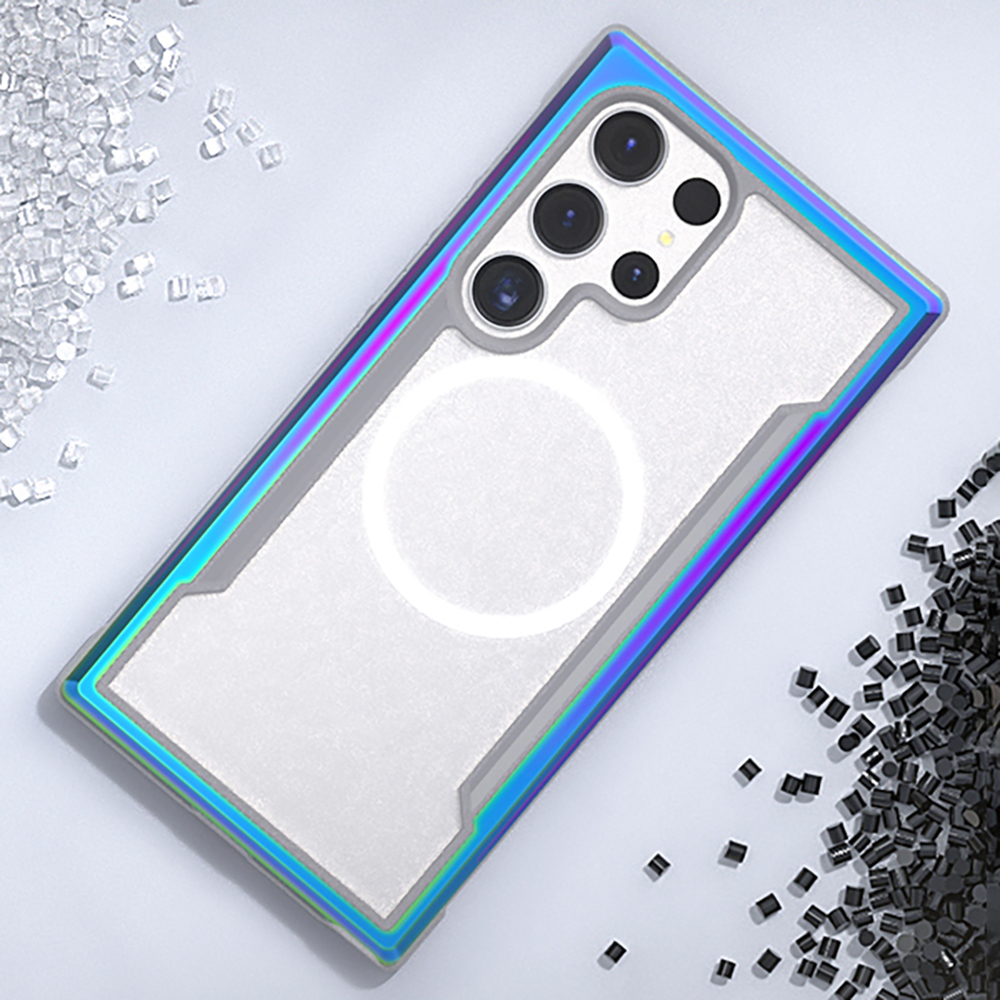 Samsung Samsung Galaxy S24 Ultra Uyumlu Kılıf Magsafe Şarj Özellikli Airbagli Raptic Shield Serisi Şeffaf Arka Yüzey Kapak - 16