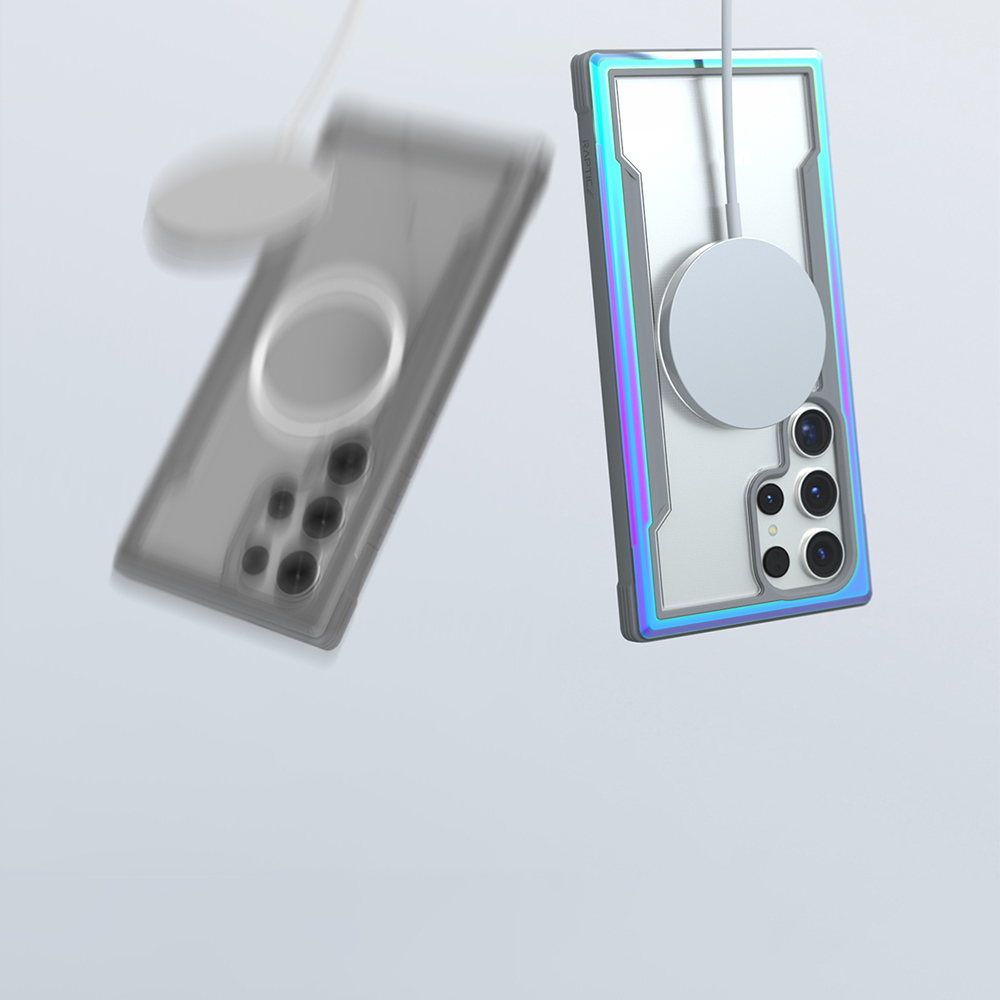 Samsung Samsung Galaxy S24 Ultra Uyumlu Kılıf Magsafe Şarj Özellikli Airbagli Raptic Shield Serisi Şeffaf Arka Yüzey Kapak - 19