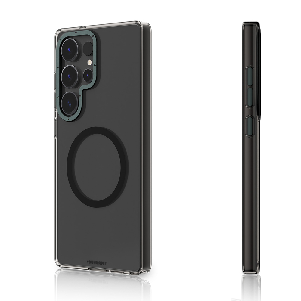 Samsung Galaxy S25 Uyumlu Ultra Kılıf Magsafe Şarj Özellikli Şeffaf Youngkit Crystal Shield Serisi Kapak - 4