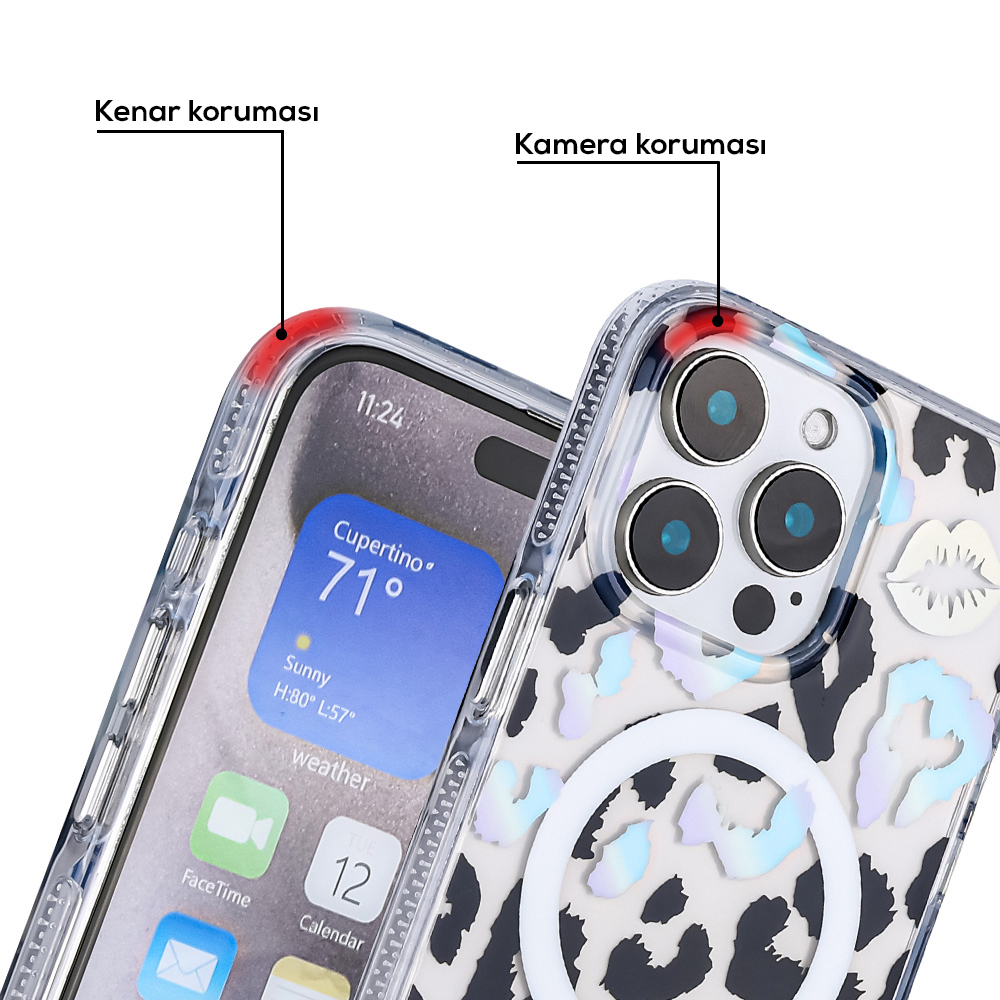 Apple iPhone 16 Pro Uyumlu Kılıf Magsafe Şarj Özellikli Zore Jago Kapak - 8