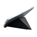 Apple iPad Pro 13 2024 Uyumlu Raptic Clear Folio Airbagli Şeffaf Kapaklı Katlanabilir Standlı Kılıf - 4