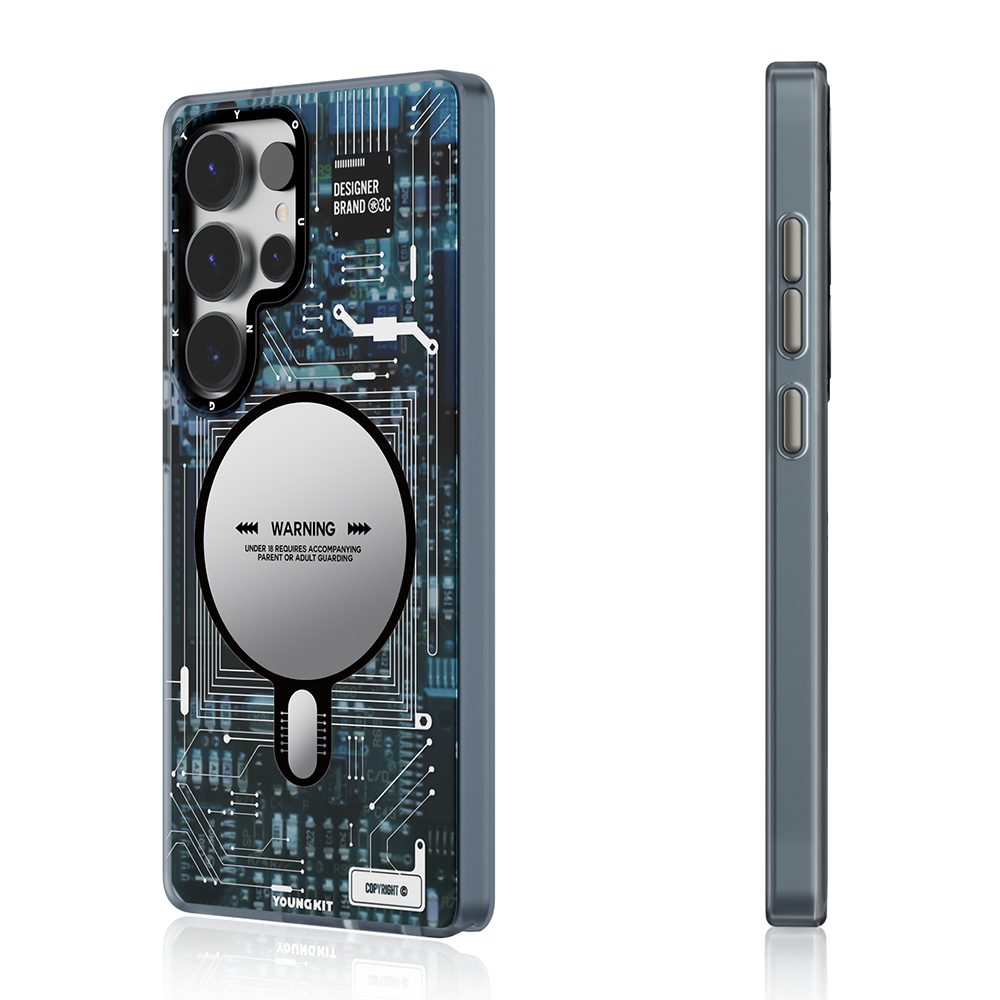 Samsung Galaxy S25 Uyumlu Ultra Kılıf Magsafe Şarj Özellikli YoungKit Technology Serisi Kapak - 2