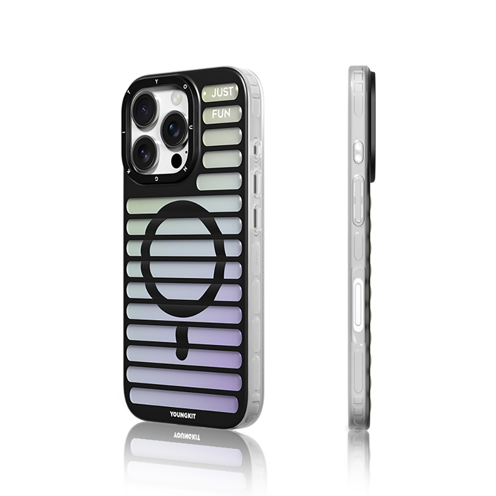 Apple iPhone 16 Pro Uyumlu Magsafe Şarj Özellikli Youngkit Geek Serisi Kapak - 1