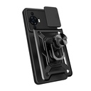 Huawei Nova Uyumlu 12S Kılıf Magnetik Standlı Kamera Korumalı Zore Sürgülü Vega Kapak - 1