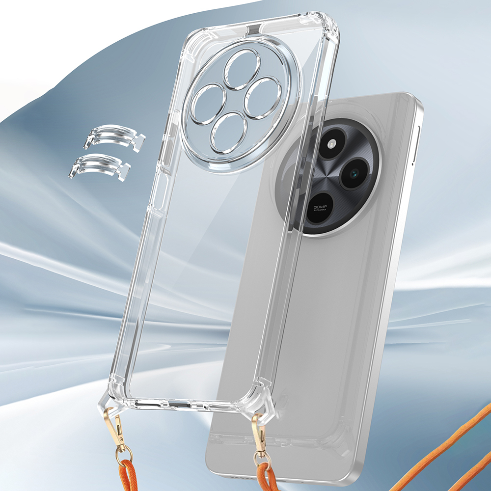 Xiaomi Redmi 14C 4G Uyumlu Kılıf Airbagli Takılabilir Askı Aparatlı Zore Snap Silikon Kapak - 5