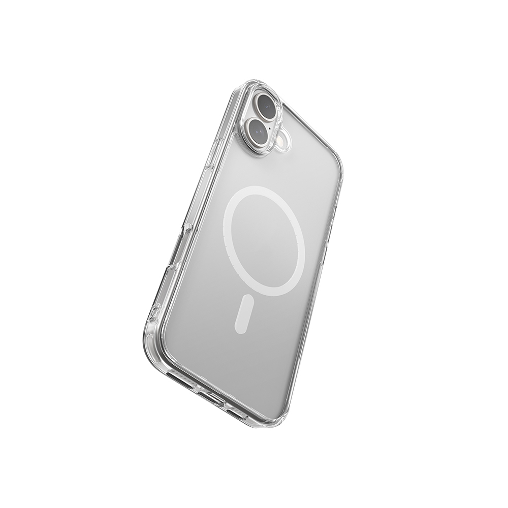 Apple iPhone 16 Uyumlu Kılıf Magsafe Şarj Özellikli Raptic Crystal MagSafe Serisi Şeffaf Kapak - 3