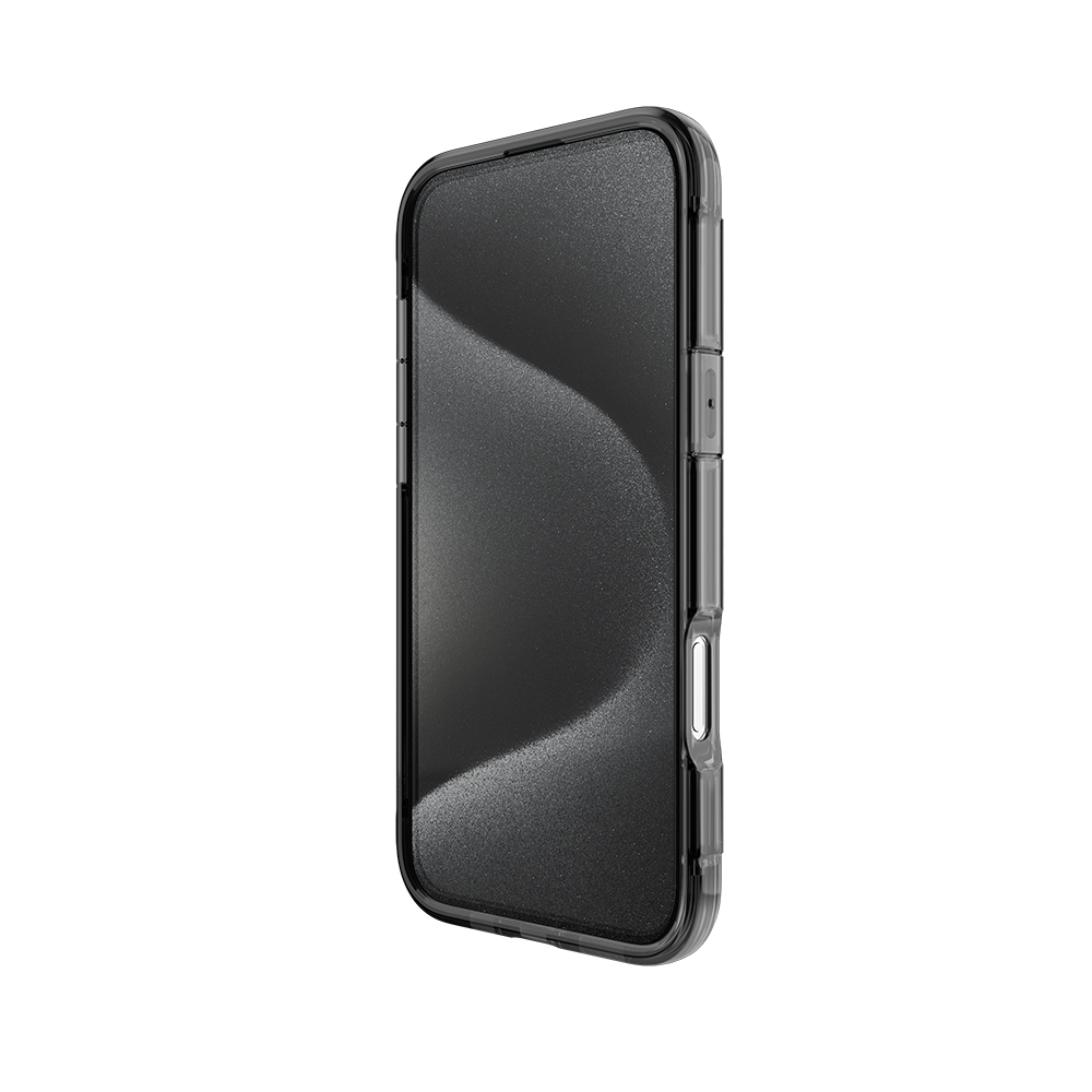 Apple iPhone 16 Uyumlu Kılıf Magsafe Şarj Özellikli Raptic Air Serisi Airbag Tasarımlı Metal Köşelikli Şeffaf Kapak - 4