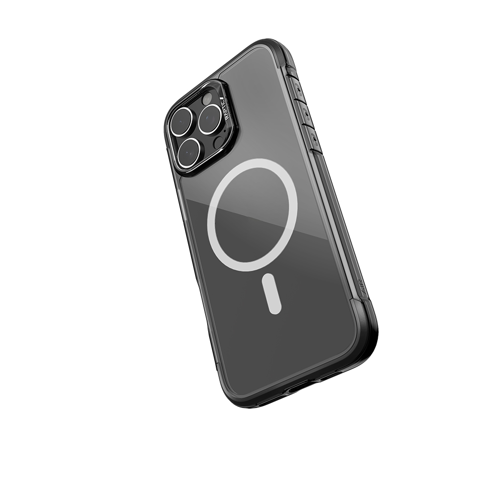 Apple iPhone 16 Pro Max Uyumlu Kılıf Magsafe Şarj Özellikli Raptic Air Serisi Airbag Tasarımlı Metal Köşelikli Şeffaf Kapak - 2