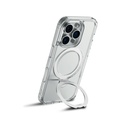 Apple iPhone 16 Pro Max Uyumlu Kılıf Magsafe Şarj Özellikli Raptic Air Stand Serisi Buzlu Transparan Tasarımlı Standlı Kapak - 4