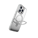 Apple iPhone 16 Pro Uyumlu Magsafe Şarj Özellikli Kılıf Raptic Air Stand Serisi Aynalı Arka Yüzey Standlı Kapak - 2