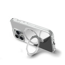 Apple iPhone 16 Pro Uyumlu Magsafe Şarj Özellikli Kılıf Raptic Air Stand Serisi Aynalı Arka Yüzey Standlı Kapak - 8