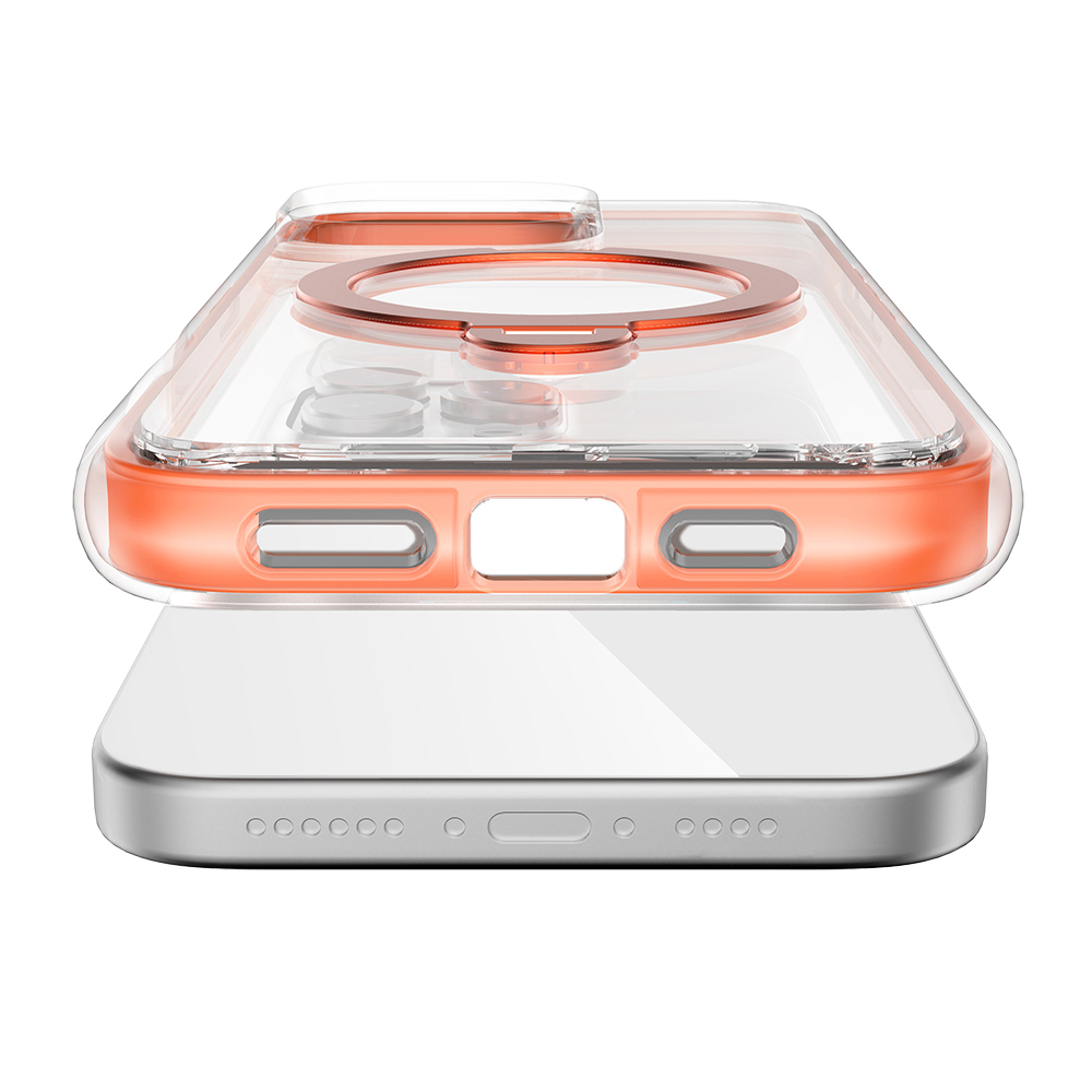 Apple iPhone 16 Pro Uyumlu Kılıf Magsafe Şarj Özellikli Raptic AirJoy Serisi 360 Derece Dönebilen Standlı Kapak - 5