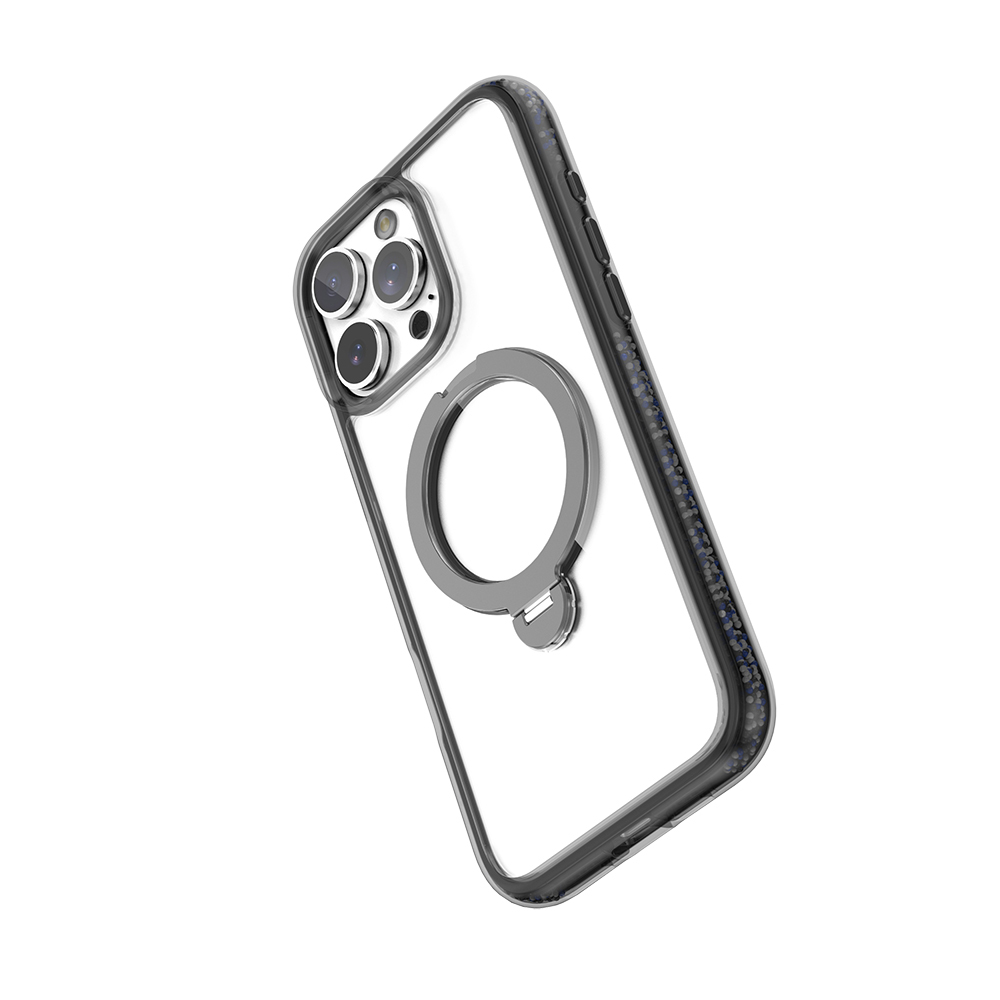 Apple iPhone 16 Pro Uyumlu Kılıf Magsafe Şarj Özellikli Raptic AirJoy Serisi Boncuk Tasarımlı 360 Derece Dönebilen Standlı Kapak - 2