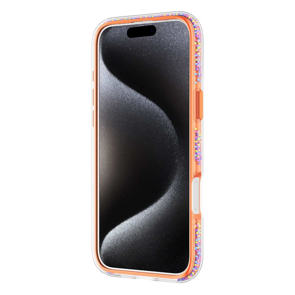 Apple iPhone 16 Pro Max Uyumlu Kılıf Magsafe Şarj Özellikli Raptic AirJoy Serisi Boncuk Tasarımlı Şeffaf Kapak - 4