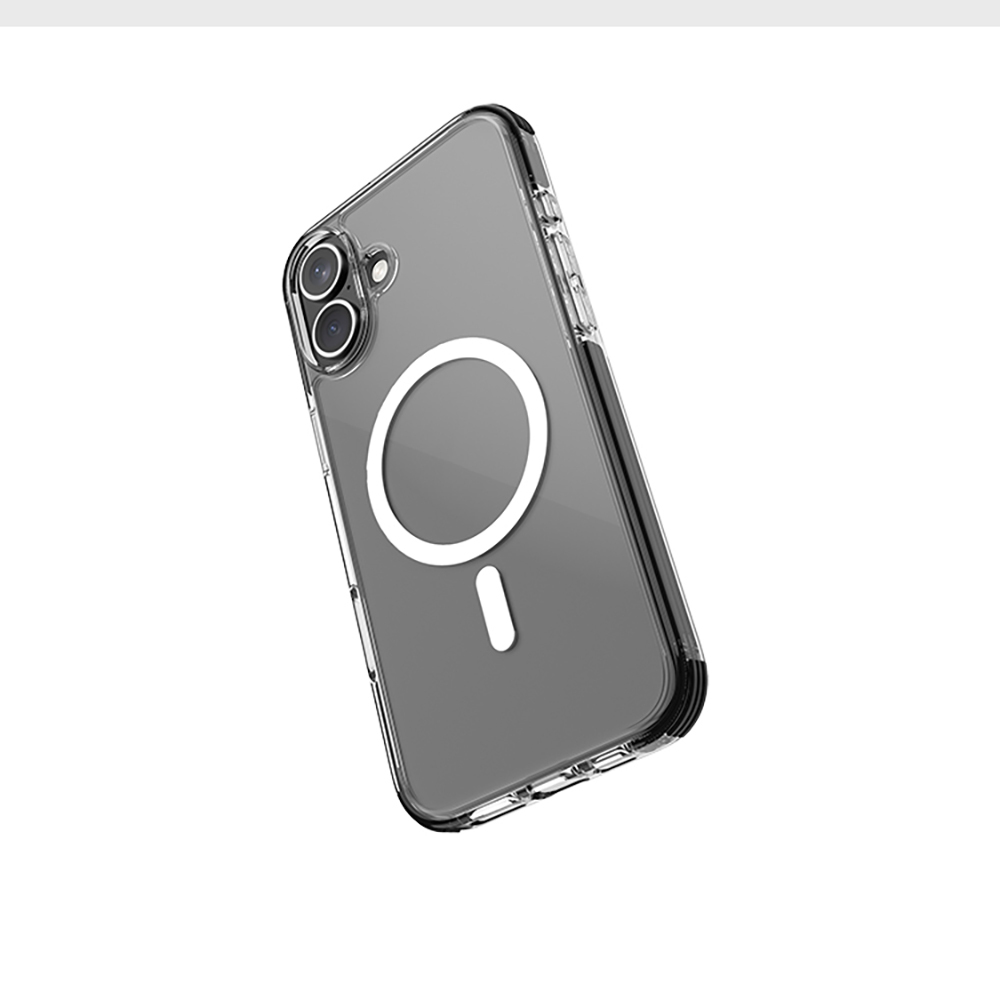 Apple iPhone 16 Plus Uyumlu Kılıf Magsafe Şarj Özellikli Airbag Tasarımlı Raptic Clear Serisi Şeffaf Kapak - 2