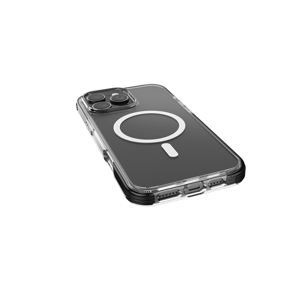 Apple iPhone 16 Pro Max Uyumlu Kılıf Magsafe Şarj Özellikli Airbag Tasarımlı Raptic Clear Serisi Şeffaf Kapak - 3