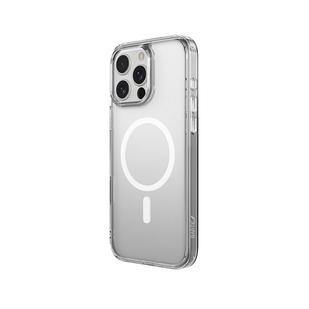 Apple iPhone 16 Pro Uyumlu Kılıf Magsafe Şarj Özellikli Raptic Crystal MagSafe Serisi Şeffaf Kapak - 4