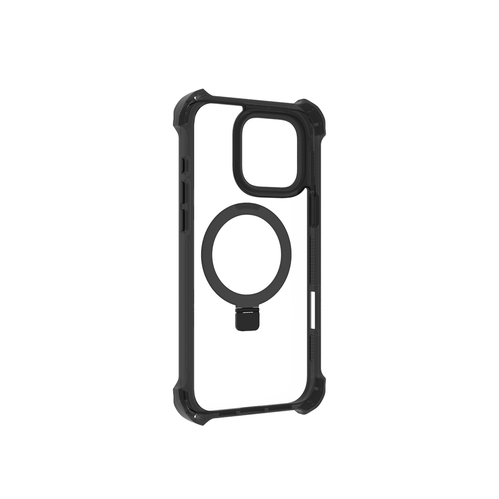 Apple iPhone 16 Pro Max Uyumlu Kılıf Magsafe Şarj Özellikli Raptic Dual Serisi Şeffaf Standlı Kapak - 15