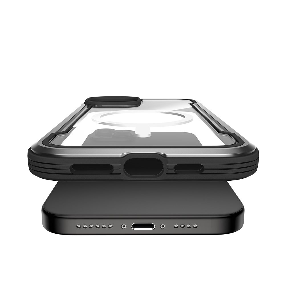 Apple iPhone 15 Uyumlu Kılıf Magsafe Şarj Özellikli Airbagli Raptic Shield Serisi Şeffaf Arka Yüzey Kapak - 15