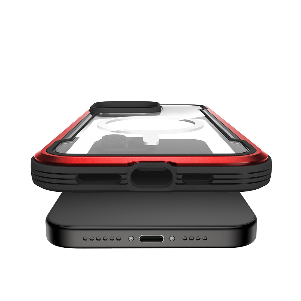 Apple iPhone 15 Pro Uyumlu Kılıf Magsafe Şarj Özellikli Airbagli Raptic Shield Serisi Şeffaf Arka Yüzey Kapak - 5