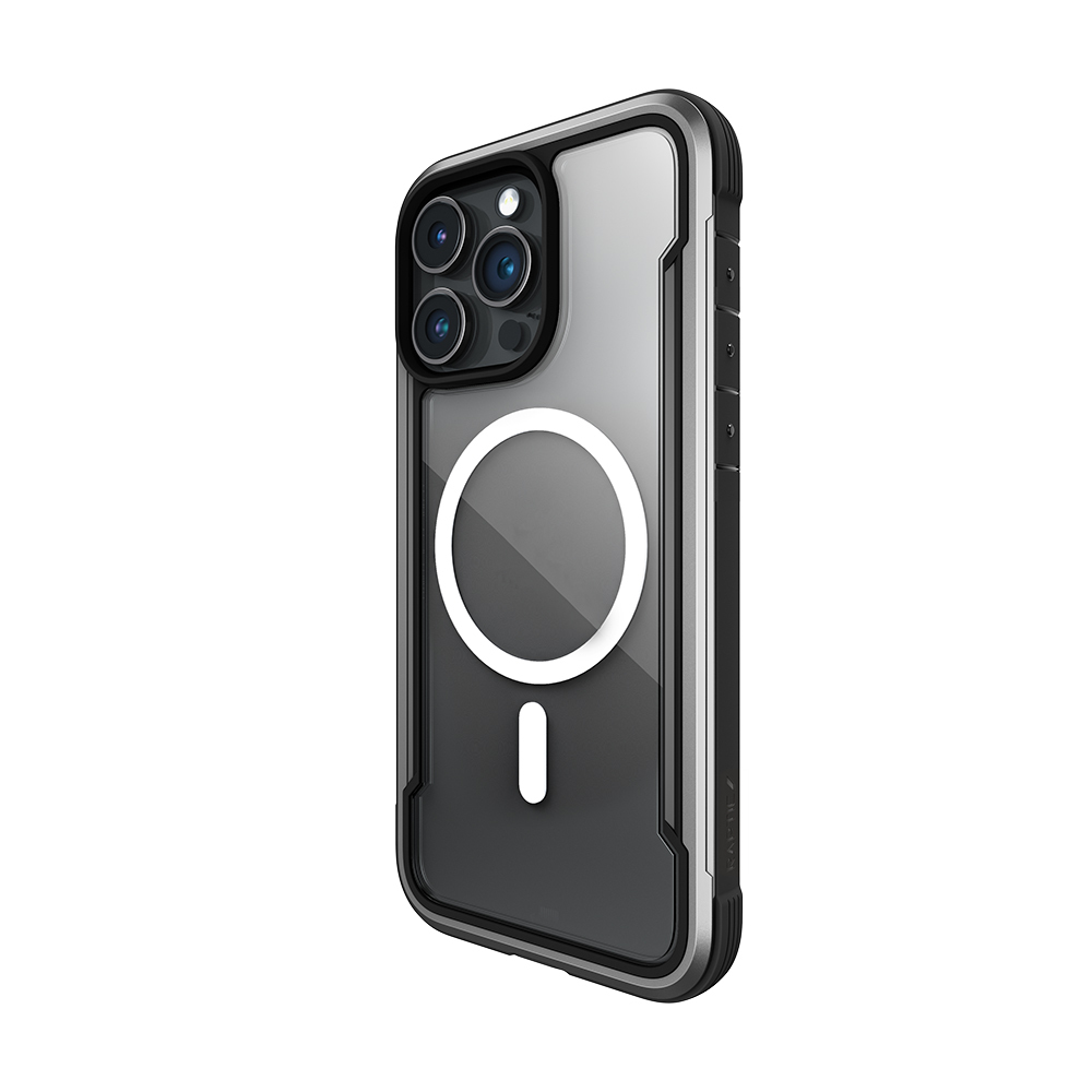 Apple iPhone 15 Pro Uyumlu Kılıf Magsafe Şarj Özellikli Airbagli Raptic Shield Serisi Şeffaf Arka Yüzey Kapak - 7