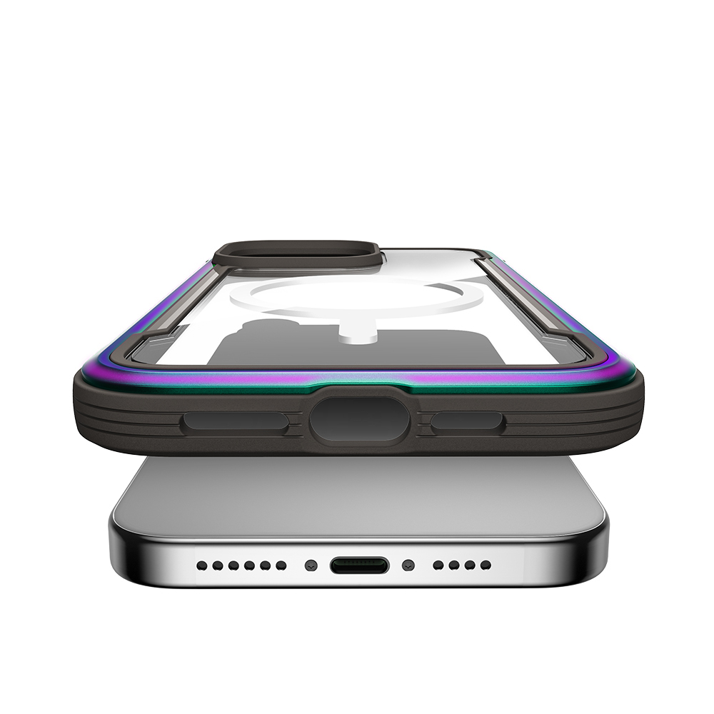 Apple iPhone 15 Pro Uyumlu Kılıf Magsafe Şarj Özellikli Airbagli Raptic Shield Serisi Şeffaf Arka Yüzey Kapak - 15