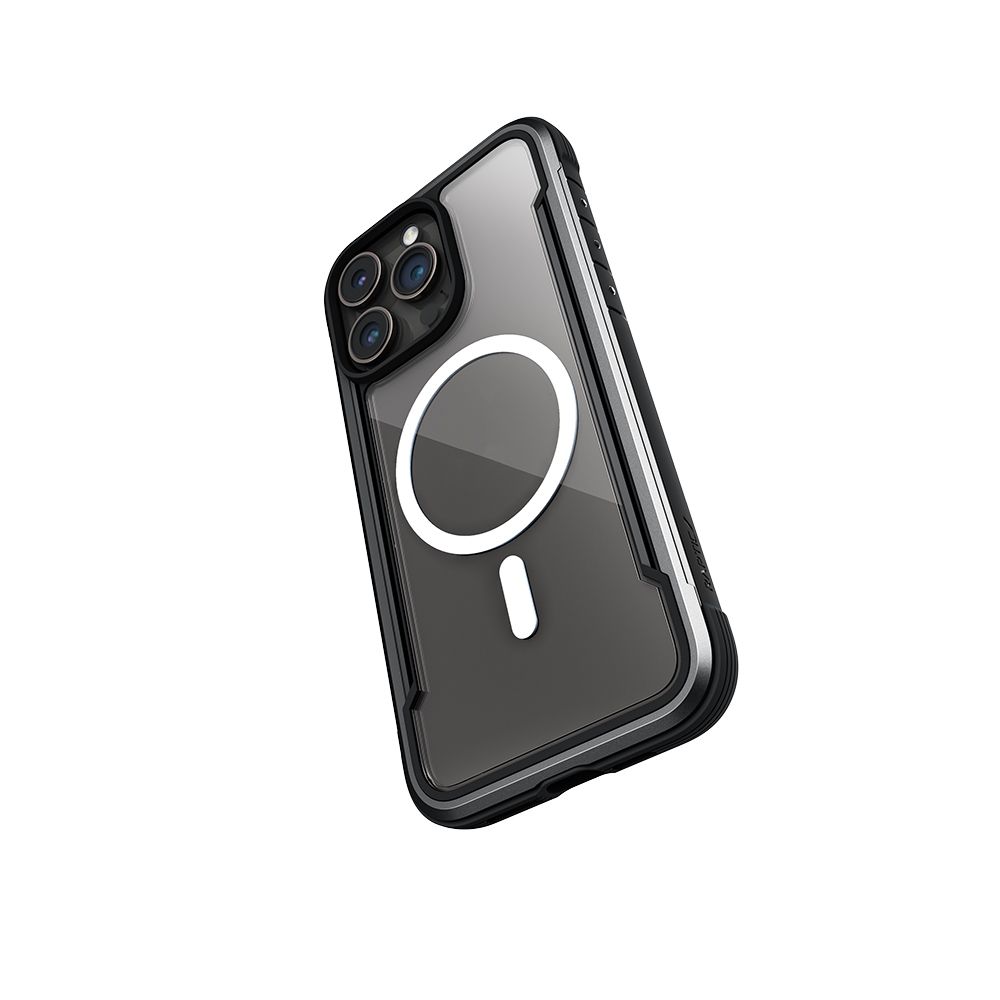 Apple iPhone 15 Pro Max Uyumlu Kılıf Magsafe Şarj Özellikli Airbagli Raptic Shield Serisi Şeffaf Arka Yüzey Kapak - 1