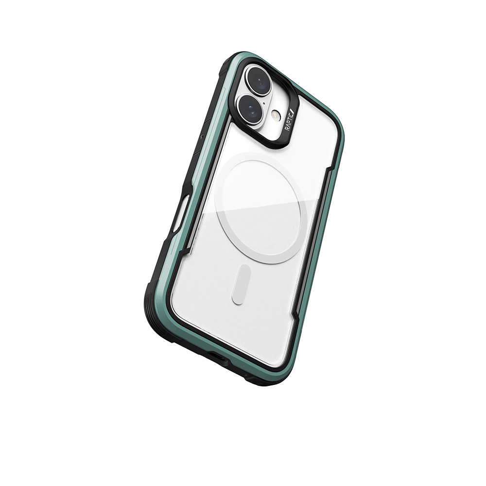 Apple iPhone 16 Uyumlu Kılıf Magsafe Şarj Özellikli Airbagli Raptic Shield Serisi Şeffaf Arka Yüzey Kapak - 11