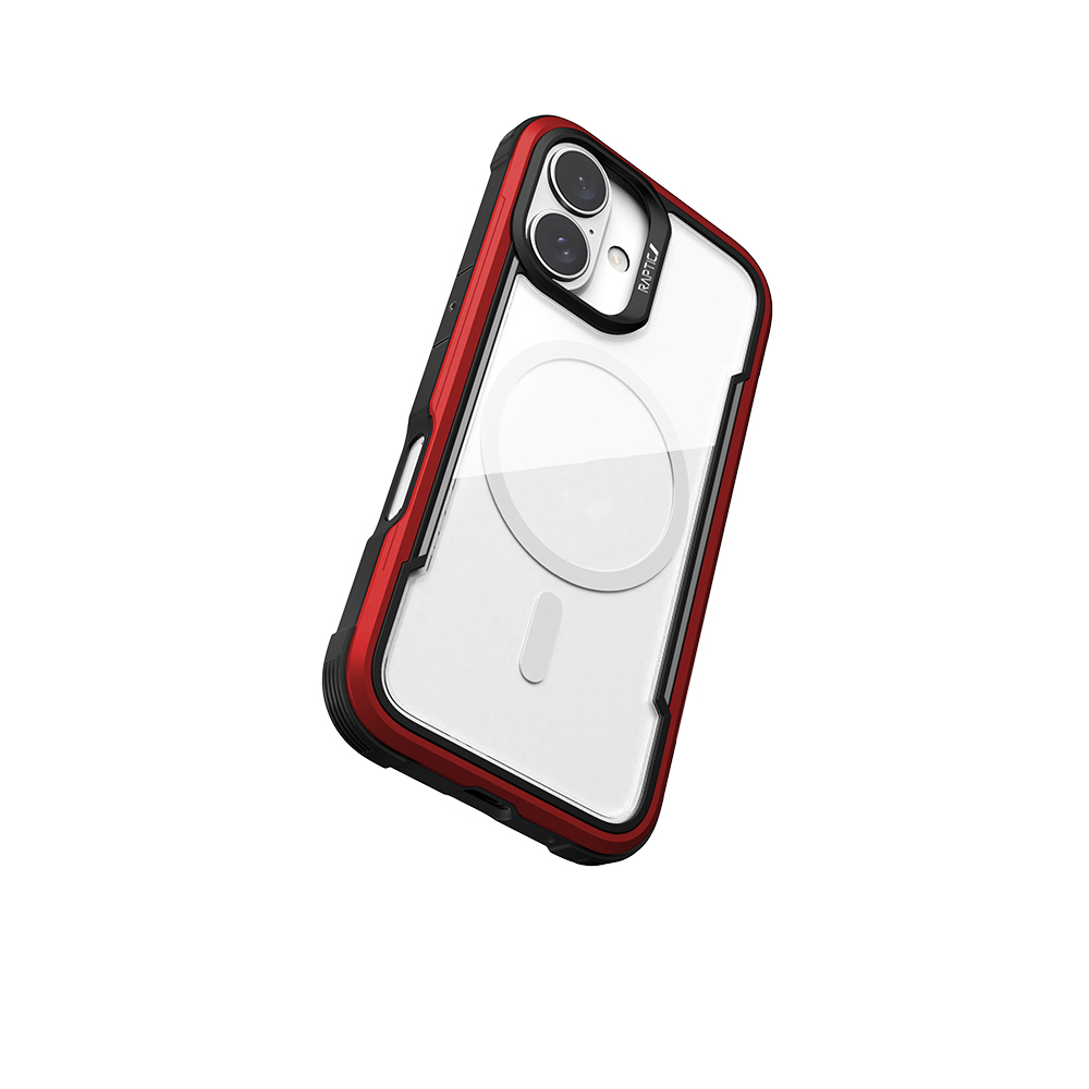 Apple iPhone 16 Uyumlu Kılıf Magsafe Şarj Özellikli Airbagli Raptic Shield Serisi Şeffaf Arka Yüzey Kapak - 26