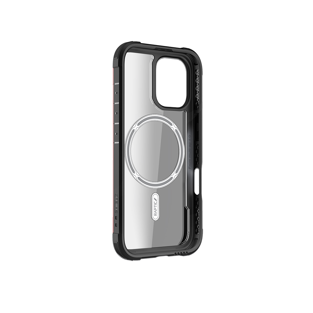 Apple iPhone 16 Uyumlu Kılıf Magsafe Şarj Özellikli Airbagli Raptic Shield Serisi Şeffaf Arka Yüzey Kapak - 28