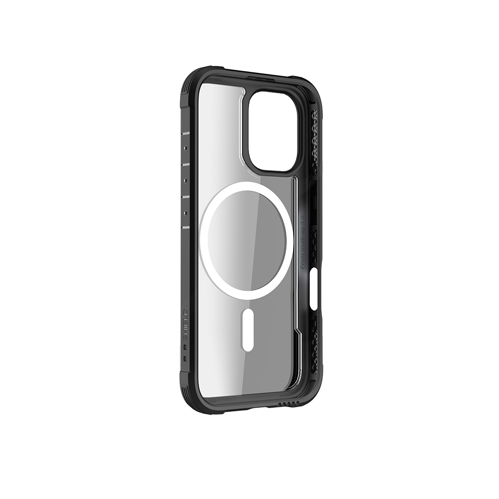 Apple iPhone 16 Uyumlu Kılıf Magsafe Şarj Özellikli Airbagli Raptic Shield Serisi Şeffaf Arka Yüzey Kapak - 37