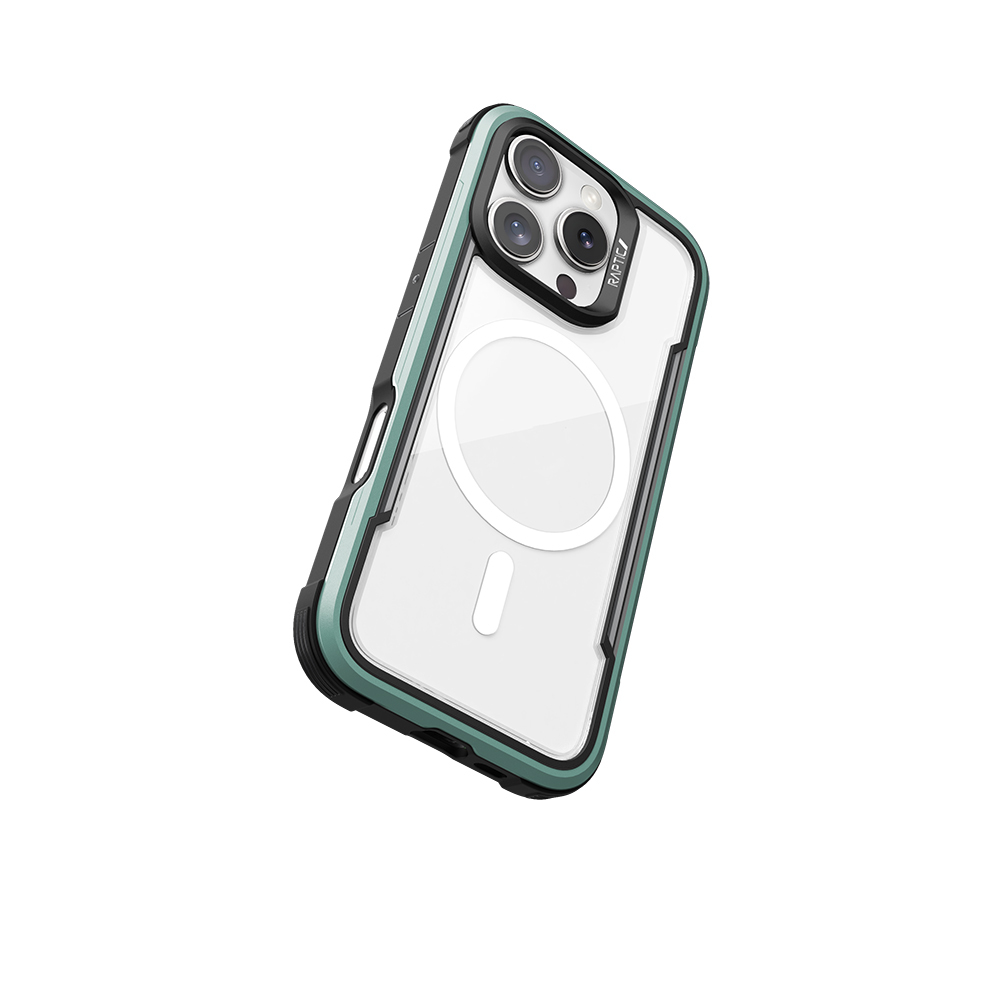 Apple iPhone 16 Pro Uyumlu Kılıf Magsafe Şarj Özellikli Airbagli Raptic Shield Serisi Şeffaf Arka Yüzey Kapak - 3