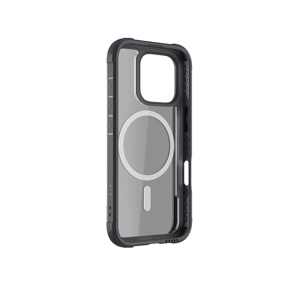 Apple iPhone 16 Pro Max Uyumlu Kılıf Magsafe Şarj Özellikli Airbagli Raptic Shield Serisi Şeffaf Arka Yüzey Kapak - 13