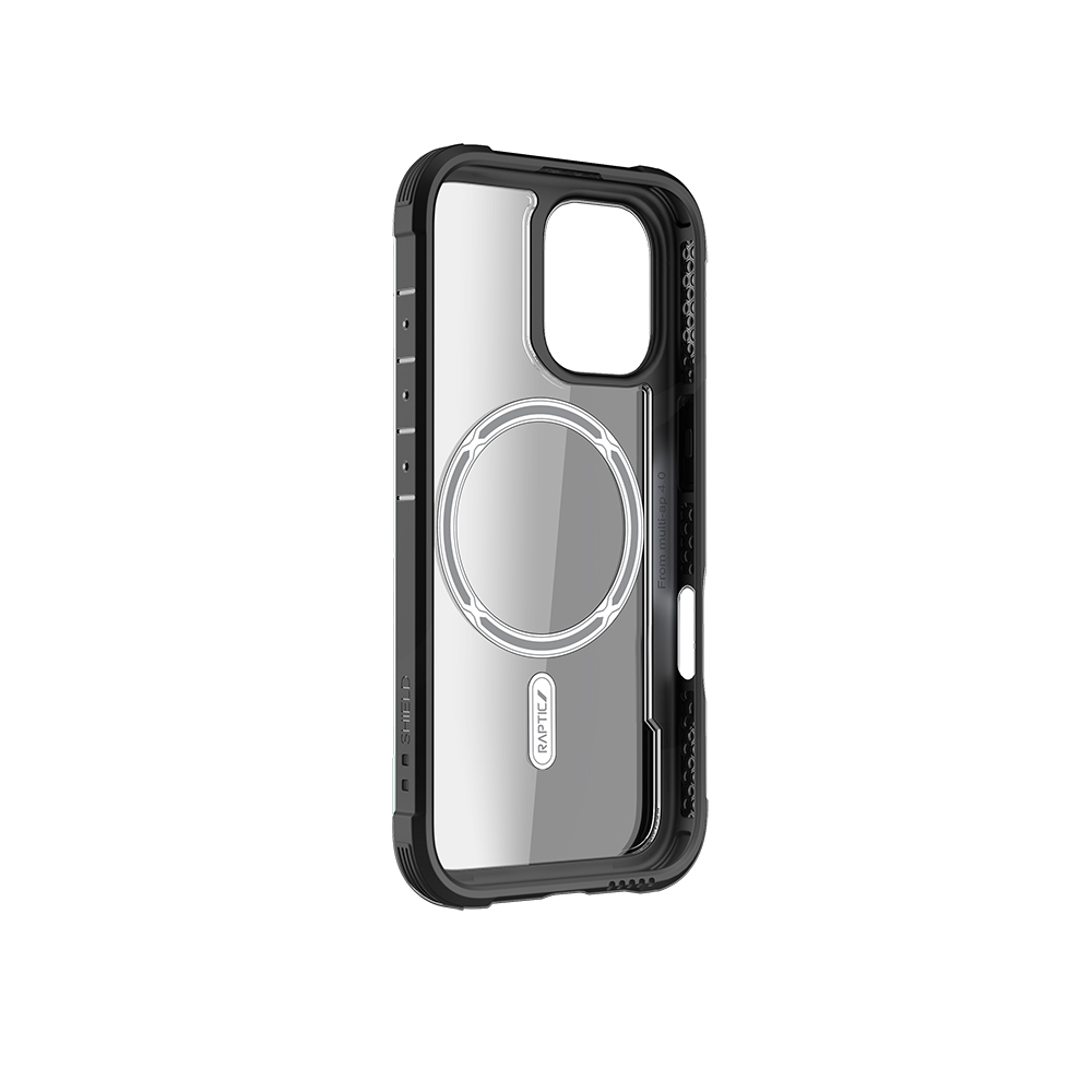 Apple iPhone 16 Pro Max Uyumlu Kılıf Magsafe Şarj Özellikli Airbagli Raptic Shield Serisi Şeffaf Arka Yüzey Kapak - 24