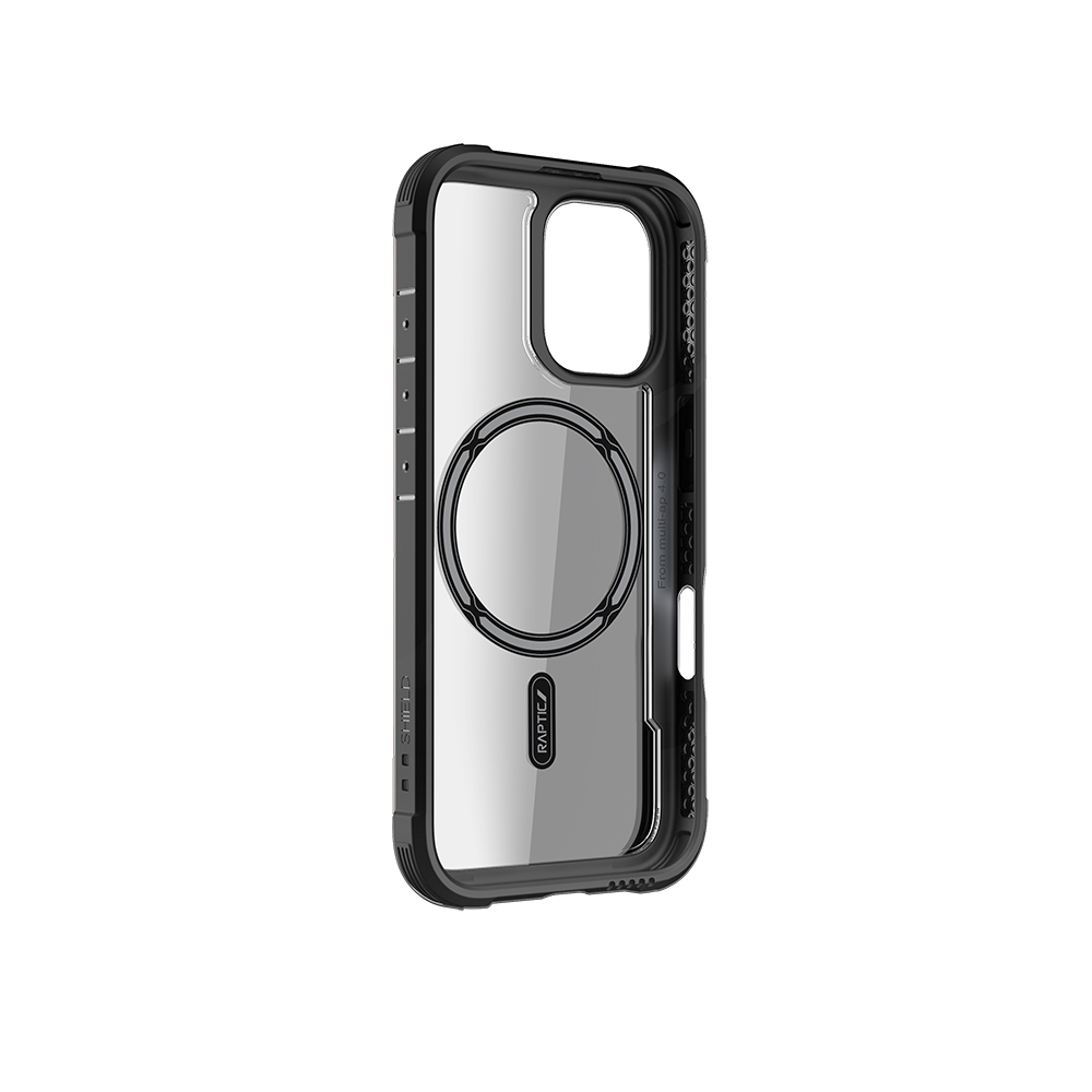 Apple iPhone 16 Pro Max Uyumlu Kılıf Magsafe Şarj Özellikli Airbagli Raptic Shield Serisi Şeffaf Arka Yüzey Kapak - 32