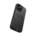 Apple iPhone 16 Pro Uyumlu Kılıf Magsafe Şarj Özellikli Raptic Slim Wallet Serisi Deri Görünümlü Kartlıklı Standlı Kapak - 6
