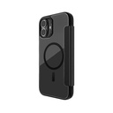 Apple iPhone 16 Uyumlu Kılıf Magsafe Şarj Özellikli Vegan Deri Tasarımlı Şeffaf Arka Yüzey Kartlıklı Raptic Urban Folio Serisi Kapak - 2