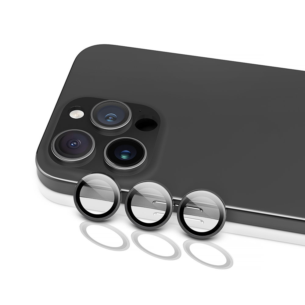 Apple iPhone 16 Pro Uyumlu Raptic Armour Serisi Kamera Lens Koruyucu - 1