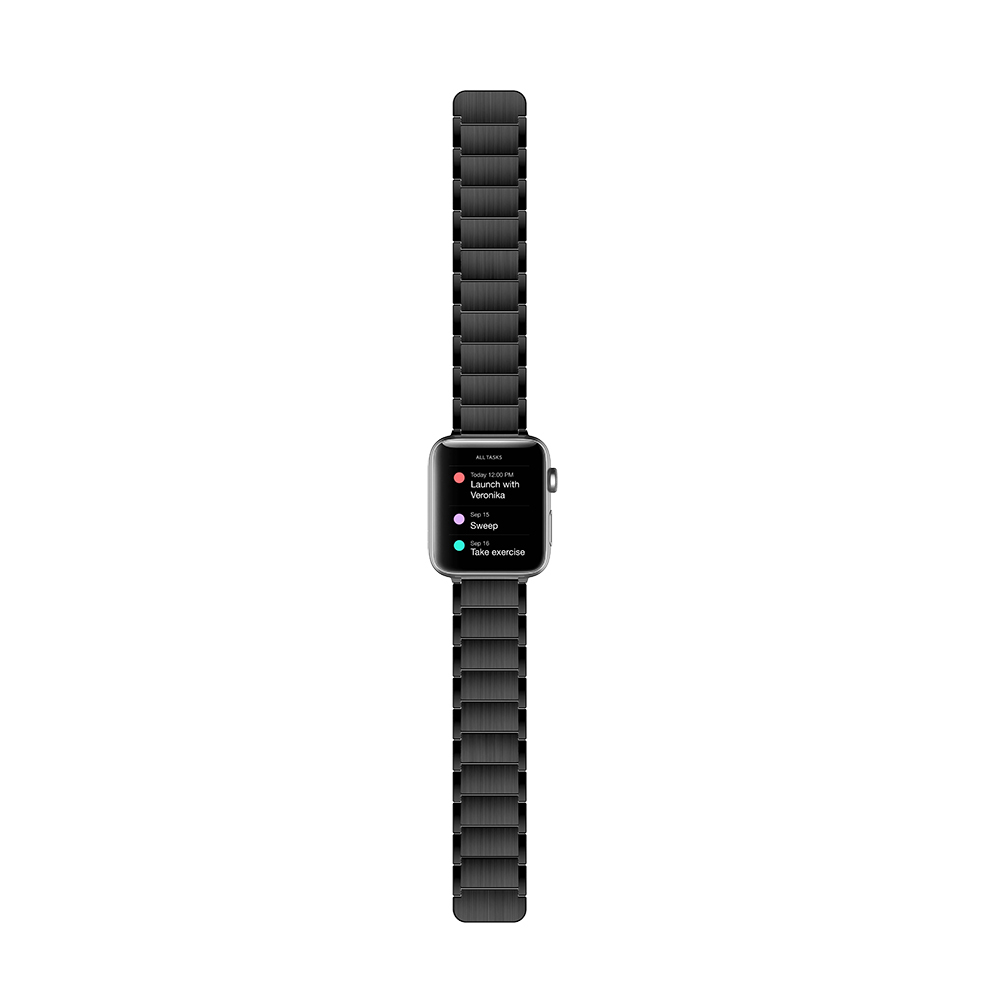 Apple Watch 44mm Uyumlu Raptic Classic Serisi Magnetik Metal Kordon - 2