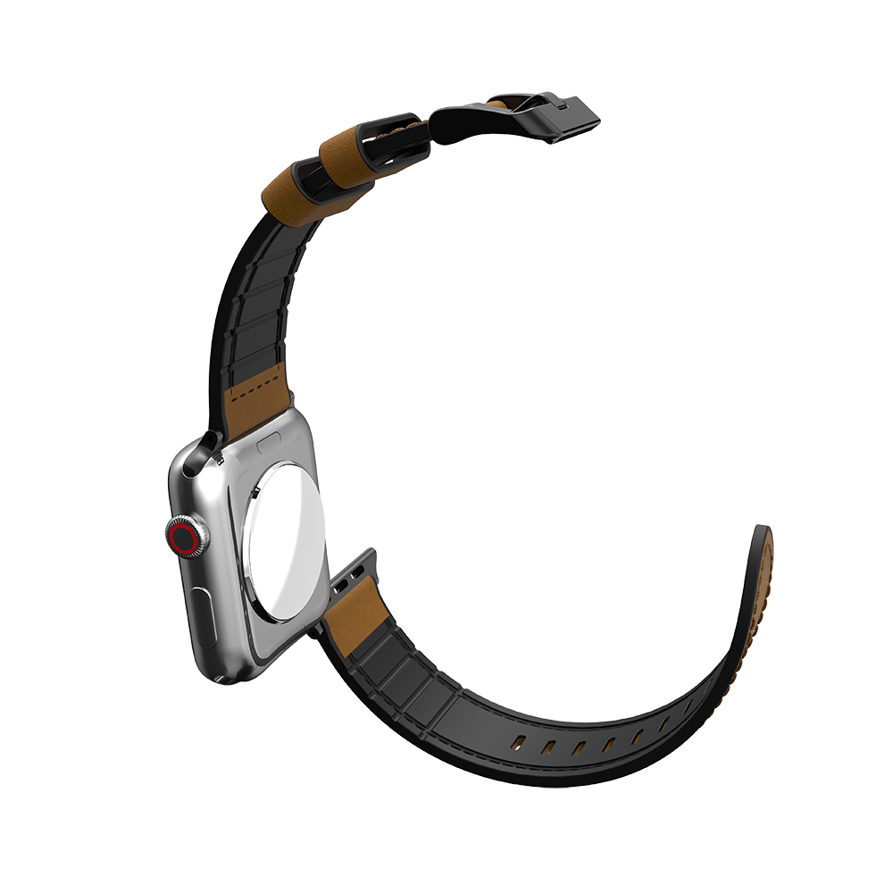 Apple Watch 38mm Uyumlu Raptic Hybrid Leather Serisi Deri Kordon - 4